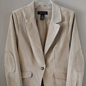 Larry Levine Tan corduroy Women's Blazer Size Medium